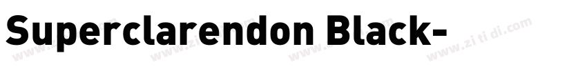 Superclarendon Black字体转换